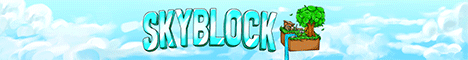 Skyblock.net Minecraft skyblock server banner - play.skyblock.net